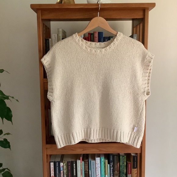 Le Bon Shoppe Tops - Le Bon Shoppe Pierre Cotton Sweater Top in Naturel